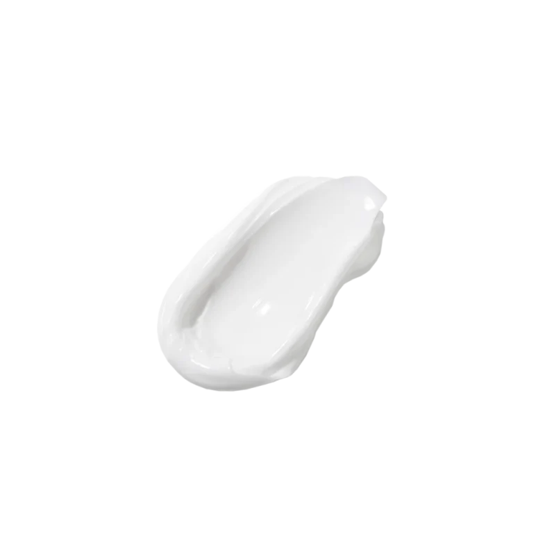 Blijedobijela krema s teksturom koja podsjeća na korejsku kozmetiku, potencijalno proizvod marke Divote Cosmetics.