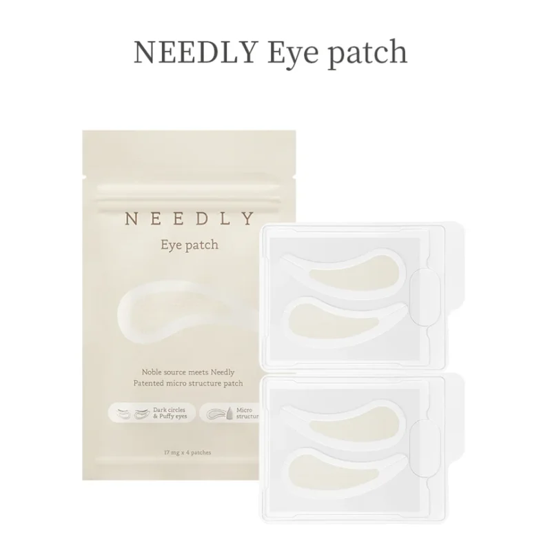 Pakiranje Needly Eye Patch iz Divote Cosmeticsa prikazuje korejsku kozmetiku s mikročesticama za tamne podočnjake i natečene oči.