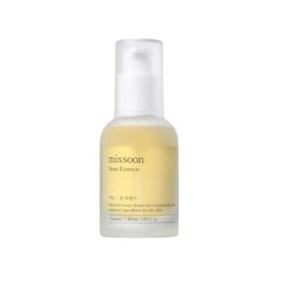 Bočica Mixsoon Bean Essence korejske kozmetike, 30 ml, s prozirnim dozatorom, dio ponude Divote Cosmetics.
