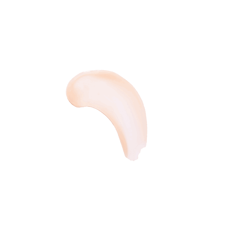 Pastozni uzorak Divote Cosmetics proizvoda iz korejske kozmetike, u svijetloružičastoj nijansi na crnoj pozadini.