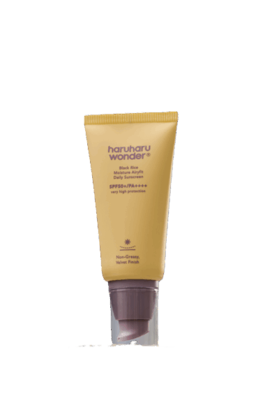Krema za sunčanje Haruharu Wonder Black Rice Moisture Airyfit SPF50+/PA++++, primjer korejske kozmetike, dostupna u Divote Cosmetics.